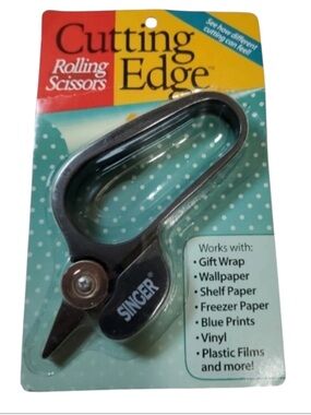 SINGER Cutting Edge Rolling Scissors NOS new open box  Made In China